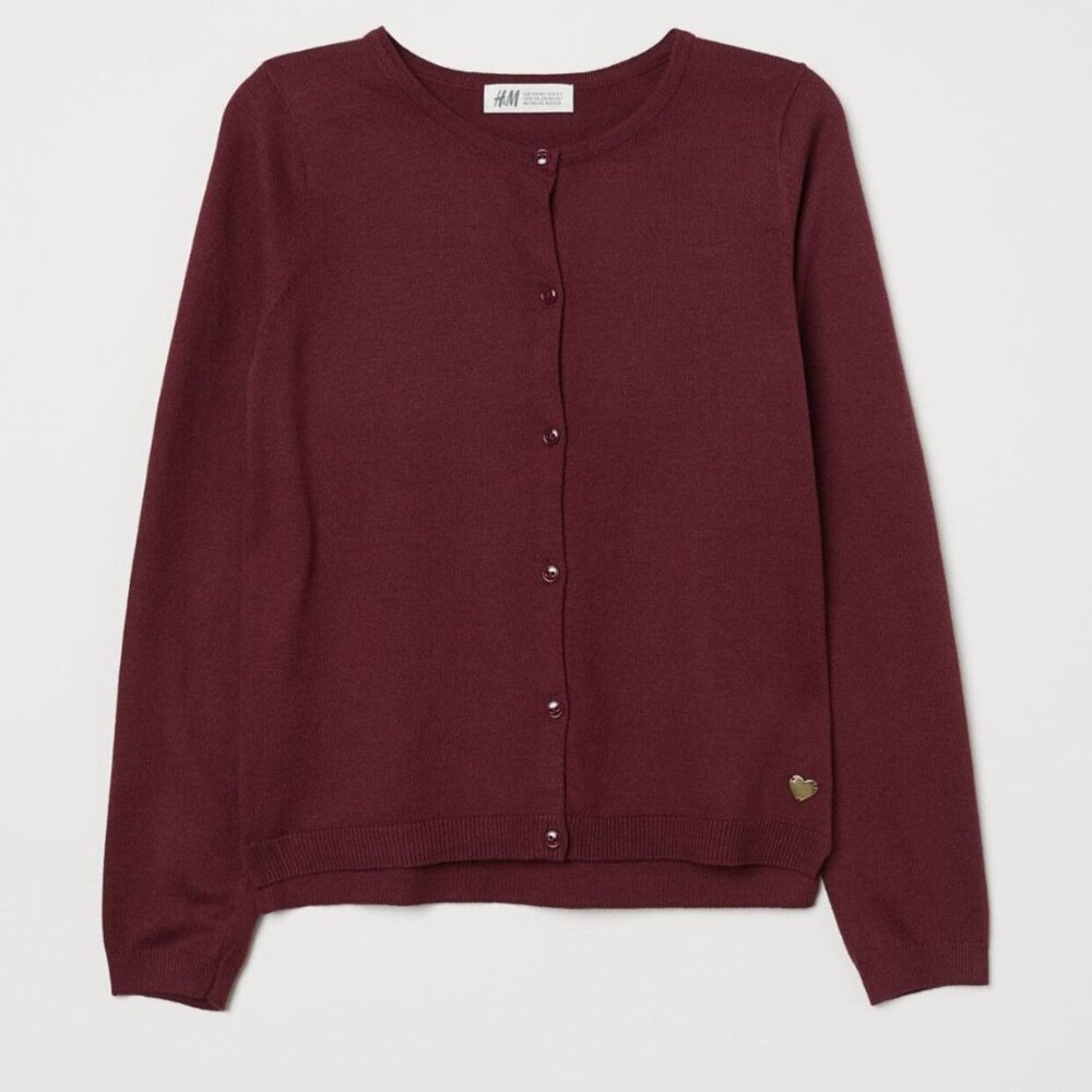 🆕NWT H&M Burgundy Cardigan